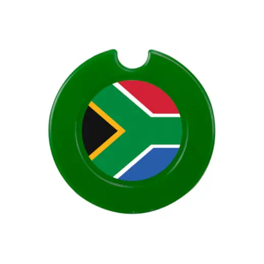 Round License Disc With Sticker - Emerald Green
